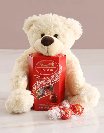 Teddy Bear With Lindt Chocolate - Product image