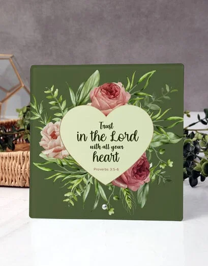 Trust In The Lord Photo Tile - Product image