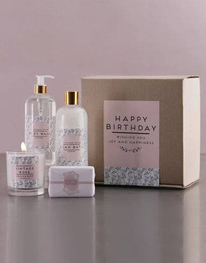 Vintage Rose Pink Birthday Assortment - Product image