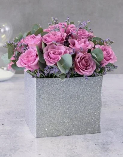 Violet Dream Rose Hat Box Surprise - Product image