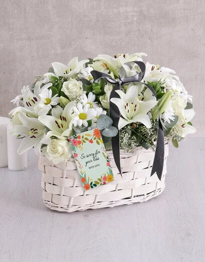 White Sympathy Basket - Product image