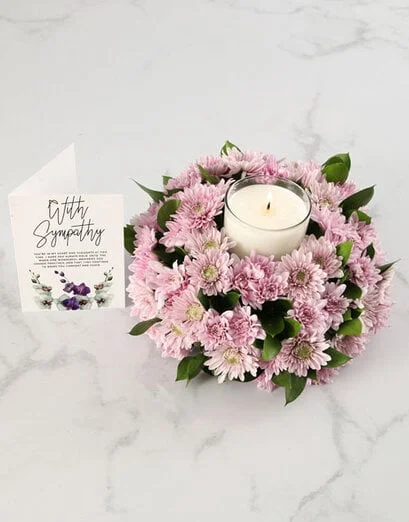 With Sympathy Pink Sprays Arrangement - Product image